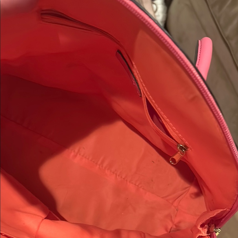 Stylish Pink and Orange Women's Handbag- like new - Picture 4 of 5